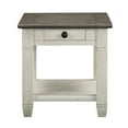 thumbnail image 2 of OakvillePark Bedos End Table, Rosy Brown/Antique White, 2 of 5