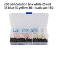 thumbnail image 4 of Matsuzay Conector de cable termorretráctil, empalme impermeable a tope DIY, Terminal de crimpado eléctrico, manga de tubo, herramientas Electrónica miscelánea 250PCS Tipo 21, 4 of 6