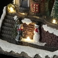 thumbnail image 6 of Alpine Corporation Christmas Village with Dancing Ice Skaters and Multi-Color LED Lights, 6 of 13