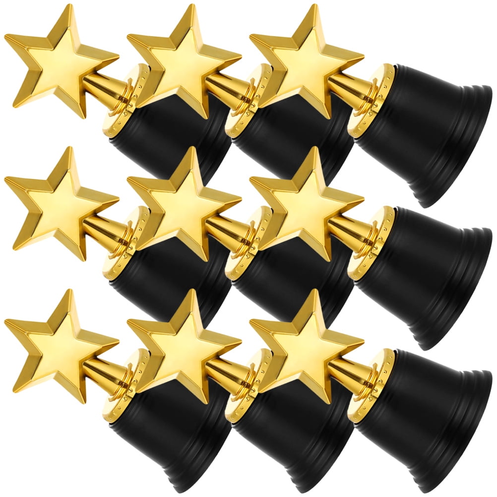 9-Piece Mini Award Trophies Plastic Cups for Sports, Office, Party Favors, Achievement Prizes, Game Props Accessories