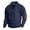 01 Navy, variant on zfwon Mens 1/4 Zip Sweatshirt Corduroy Long Sleeve Pullover Winter Thermal Stand-Up Collar Pullover with Elbow Patch Loose Warm Work Jumpers Vintage Everyday Wear