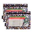 thumbnail image 3 of Small Flowers 2 Pack Pencil Pouches Zipper Pencil Case 3 Ring Pencil Pouch Cosmetic Bag, 3 of 6