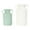 Teal Jug Solid Cylinder S/2 10", 8"H, variant on DecMode 10", 8"H Jug Teal Metal Vase with Handles, Set of 2