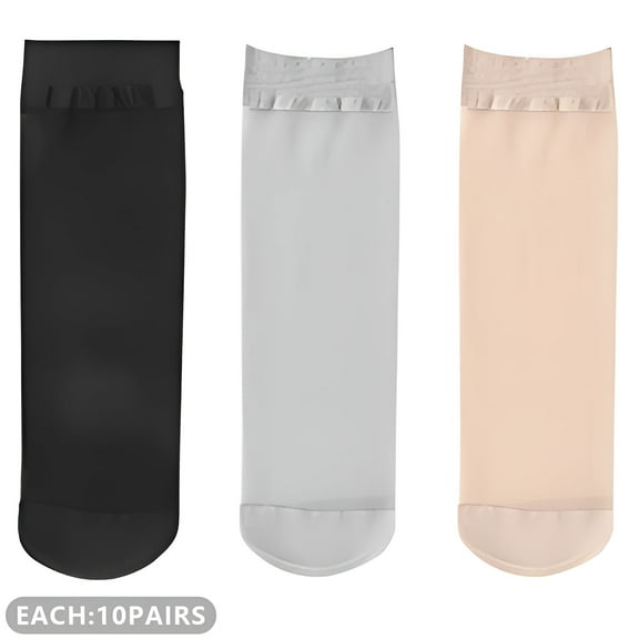 TELOLY 10Pairs Ankle Socks for Women,Cotton Women Socks Size 9-11,Work Socks
