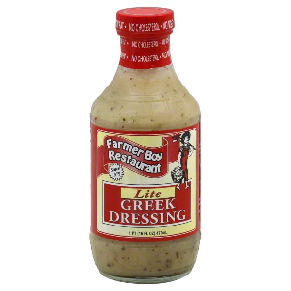 Farmer Boy Restaurant Lite Greek Dressing, 16 oz - Walmart.com ...