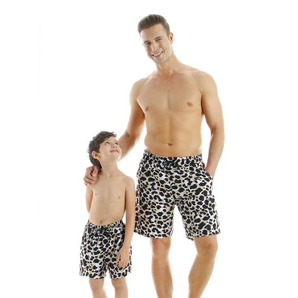 matching board shorts father and son