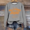 thumbnail image 2 of Telankuip Are You Fall O Ween Jesus Tops for Women Halloween Pumpkin Graphic Sweatshirts Classic Crew Neck Long Sleeve Loose Comfort Casual Pullovers for Fall Holiday Party 2026 1-Grey XL, 2 of 4