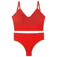 thumbnail image 1 of Ropa interior de color sólido para mujer, bragas, conjuntos de bragas de yoga cómodos, traje a juego para mujer, 1 of 2