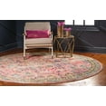 thumbnail image 3 of Rugs.com El Paso Collection Rug – 8 Ft Round Pink Medium Rug Perfect For Kitchens, Dining Rooms, 3 of 9