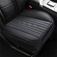 thumbnail image 2 of Leather Car Seat Cushion All-Season Breathable Cover - Fully Enclosed Cooling Gel Seat Pad with Ventilated Design Universal Fit(Black/A), 2 of 6