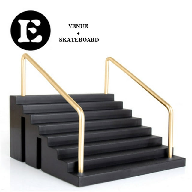 EGNMCR Planche à Doigts Finger Planche à Roulettes par k Rampe Jouets Fingerboard Rail Kit Cadeau pour Garçons et Filles