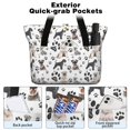 thumbnail image 2 of Tote Bag for Women - Schnauzer Dogs with Paw Shoulder Bag - Large Utility Work Duffle Bag with Zipper Handbag for Travel, Work, Sprots, 2 of 5