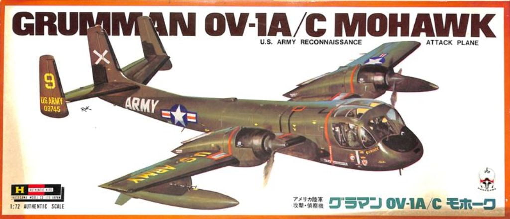 HASEGAWA 1/72 Cold War Recon : Grumman OV-1A Mohawk {UA Army #C004 