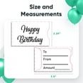 thumbnail image 2 of Swipe It Birthday Gift Card Holder 50 Pack Money Credit Card Size Paper Gift Card Sleeves Bulk, Happy Birthday Party Gifts, White, 2 of 6