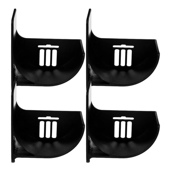 Masteelf 4pcs Kitchen Storage Shelf Wall Mounted Plastic Bag Holder Grocery Bag Dispenser Space Saving Refrigerator Organizer Spice Storage Rack