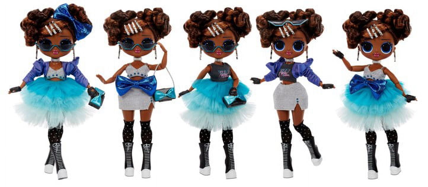 LOL Surprise OMG Present Surprise Fashion Doll Miss Glam with 20 Surprises and 5 Fashion Looks