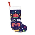 thumbnail image 2 of Rateoe Happy Mardi Gras Print Christmas Stockings,18 Inch Large Christmas Stockings Decoration Ornaments for Holiday Home Fireplace Indoors, 2 of 7