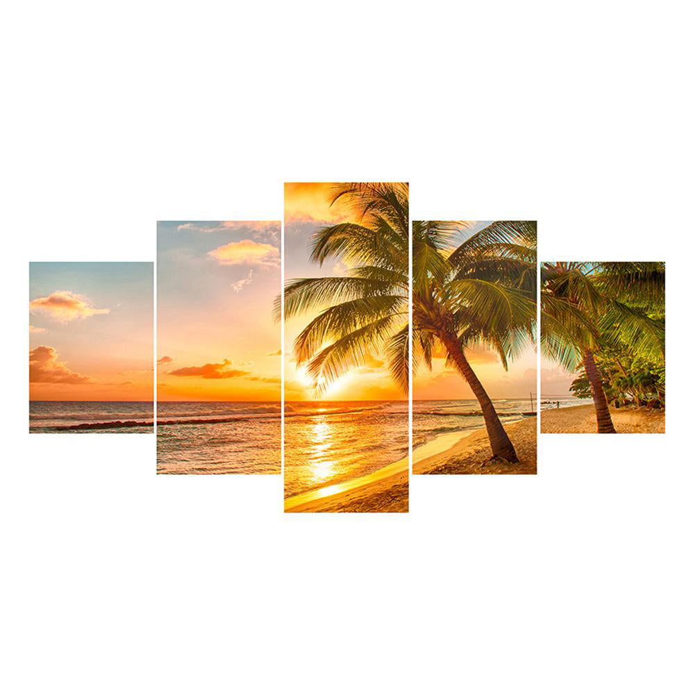Tropical Ocean Large Full Drill 5D DIY Diamond Painting Embroidery Kit 95*45CM 