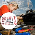 thumbnail image 3 of Front Rear Swing Arm RC Truck Steering Cup Link Rod Bearing Drive ShaftUpgrade Modified Kit Replacement for WLtoys 144010 144001 Red, 3 of 8