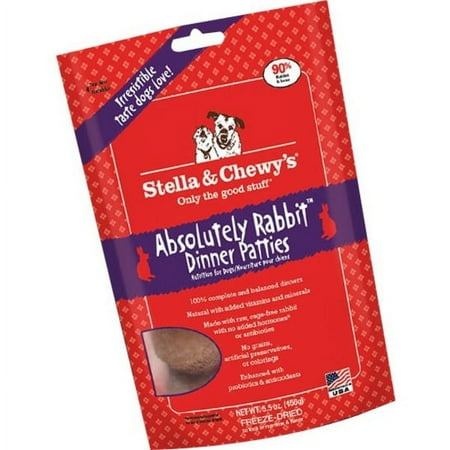 UPC: 0186011000908 | Stella & Chewy s Freeze-Dried Raw Absolutely Rabbit Dinner Patties Grain-Free Dog Food  14 oz bag