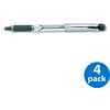 Pilot Precise Grip Roller Ball Stick Pen, Black Ink, Extra Fine, 4 Pens