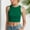 003 Green, variant on Woman Solid Color Workout Tank Tops Sleeveless Racerback High Neck Tank Tops Seamless Ribbed Crop Tank Tops