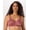 Mahogany Red Zebra, variant on Double Support Lace Wireless Bra Almond Zebra 36B