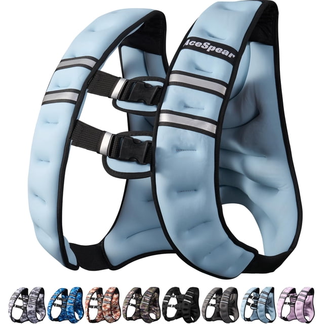 Chaleco lastrado AceSpear 12 lbs reflectante para correr y entrenamiento