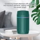 thumbnail image 3 of Humidificador 1200ml Cool Mist Maker Luz nocturna Mini difusor de aroma para dormitorio, sala de estar, verde, boquillas dobles Methold HA008662-05B, 3 of 6