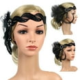 thumbnail image 3 of Casque Femme Vintage Pompon Fausse Plume Partie Bandeau Rabatteur Bandeau, 3 of 6
