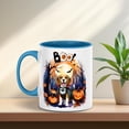 thumbnail image 2 of Happy Halloween Vampire Beagle BOO with Pumpkins Fun and Spooky 11oz Accent Two-tone Mug Beagles Dog Lover Gifts Idea Coffee Tea Cup - 00018, 2 of 5