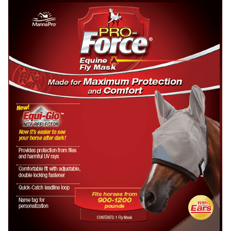 Manna Pro Pro-Force Equine Fly Mask with Ears