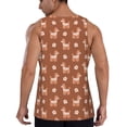 thumbnail image 3 of Gaeub Cute Poodle Dog Men's Athletic Tank Top, Workout Sleeveless Shirts, Running Tank Tops for Gym, Running, Training - 3X-Large, 3 of 9