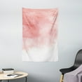 thumbnail image 1 of Peach Tapestry, Hand Drawn Watercolor Style with Brush Strokes with Ombre Effect Artistic Print, Wall Hanging for Bedroom Living Room Dorm Decor, 40W X 60L Inches, Coral White, by Ambesonne, 1 of 2