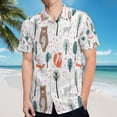 thumbnail image 5 of High Quality Hawaiian Shirts for Men Short Sleeve Aloha Beach Shirt Floral Summer Casual Button Down Shirts Blouses FSQ732, 5 of 7