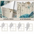 thumbnail image 5 of Teal Sea Turtle Coastal Swag Valances for Windows 2 Pack, Kitchen Window Curtains 36 Inch Length, Vintage Summer Beach Nautical Privacy Swag Curtains for Living Room/Bathroom with Rod Pocket 36"x36", 5 of 8
