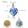 thumbnail image 3 of Crystal Pet Cremation Jewelry for Ashes Pendant Paw Print Pet Heart Urn Necklace Memorial Keepsake Jewelry for Pet/Dog's/Cat's Ashes, 3 of 7