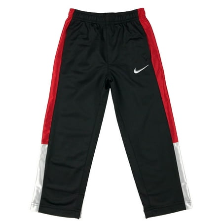 Nike Athletic Track Pants - Nike Boys Toddler Athletic Track Sweat Pants w/Pockets Black/White/Red New (4)