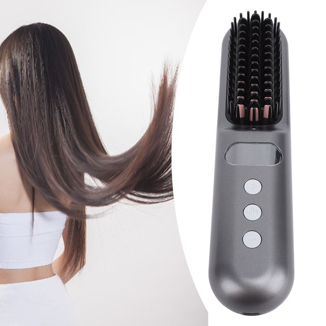 Peine Alisador De Cabello, Cepillo Compacto Para Alisar El Cabello, Doble Protección Para El Hogar
