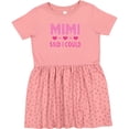 thumbnail image 3 of Inktastic Mimi Said Could Funny Granddaughter Girls Toddler Dress, 3 of 5