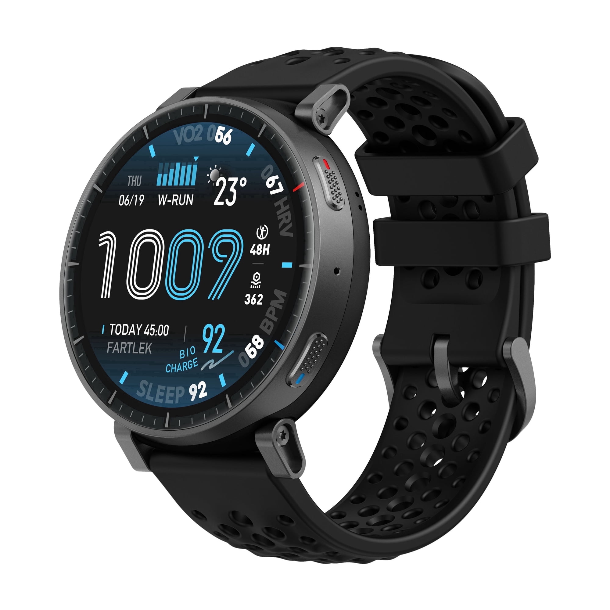 Amazfit Active Max 38mm Smart Watch 1.5" AMOLED Display, 25-Day Battery, Black