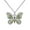 Green, variant on Jewelry VerPetridure Ladies Butterfly Necklace Color Dripping Oil Necklace Jewelry Sweater Accessories