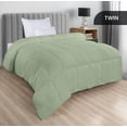 thumbnail image 2 of Ropa de cama Edreforter Utopia, tamaño doble, para todas las estaciones, color verde salvia, 2 of 7