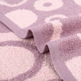 thumbnail image 4 of Unique Bargains Round Geometric Pattern Hand Towel Cotton Kitchen Towel Purple 2-Piece, 4 of 5