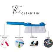LISTEN The Clean Fin Surf Brush Fin Tool Blue