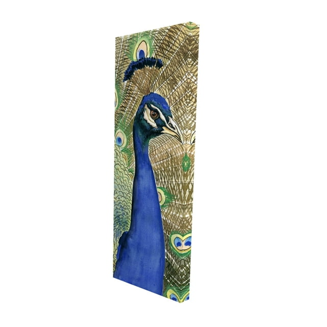 Peacock - 16"x48" canvas - Print on demand