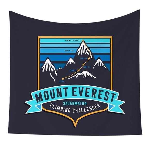 Tapiz estético con soporte para pared Everest, 150 x 150 cm