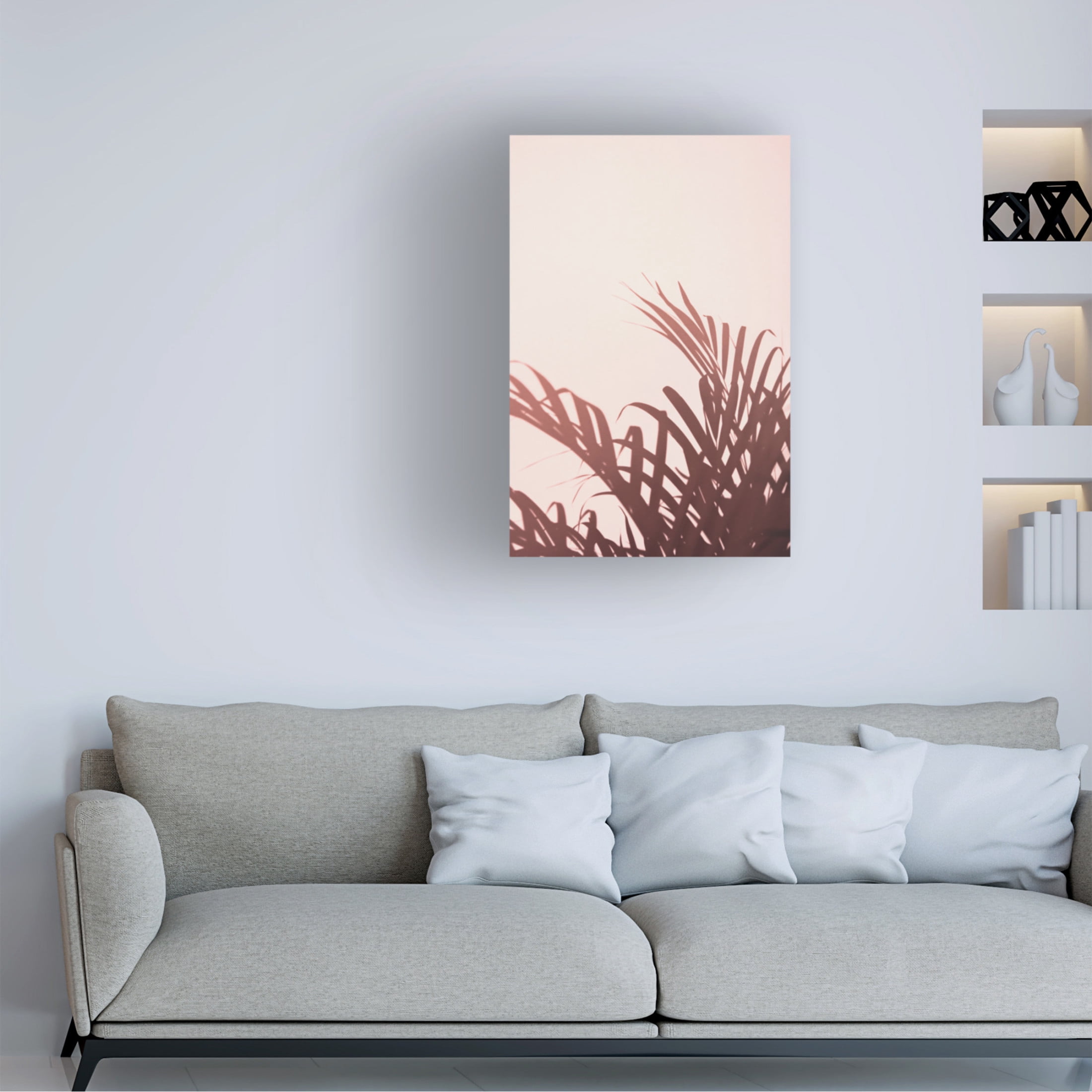 Trademark Fine Art Pictufy Studio Palm Leaves 2 Canvas Wall Art