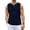Navy, variant on HAOMEILI Men's Cotton Linen Tank Top Shirts Casual Sleeveless Lace Up Beach Hippie Tops Bohemian Renaissance Pirate Tunic