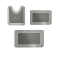 thumbnail image 2 of Usloyux 3-Piece Bathroom Toilet Rug Set, Super Absorbent & Quick Dry, Non-Slip Backing, Easy To Clean, Durables & Stylish, U-Shaped Bath Mat For Bathroom Décor,Gray, 2 of 6